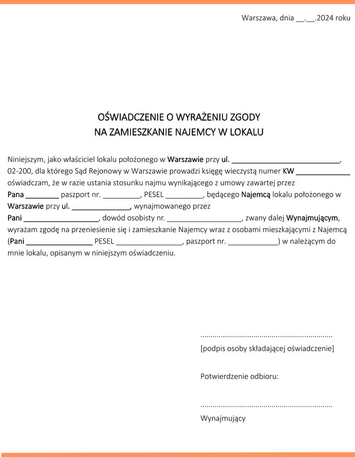 Umowa Najmu Okazjonalnego